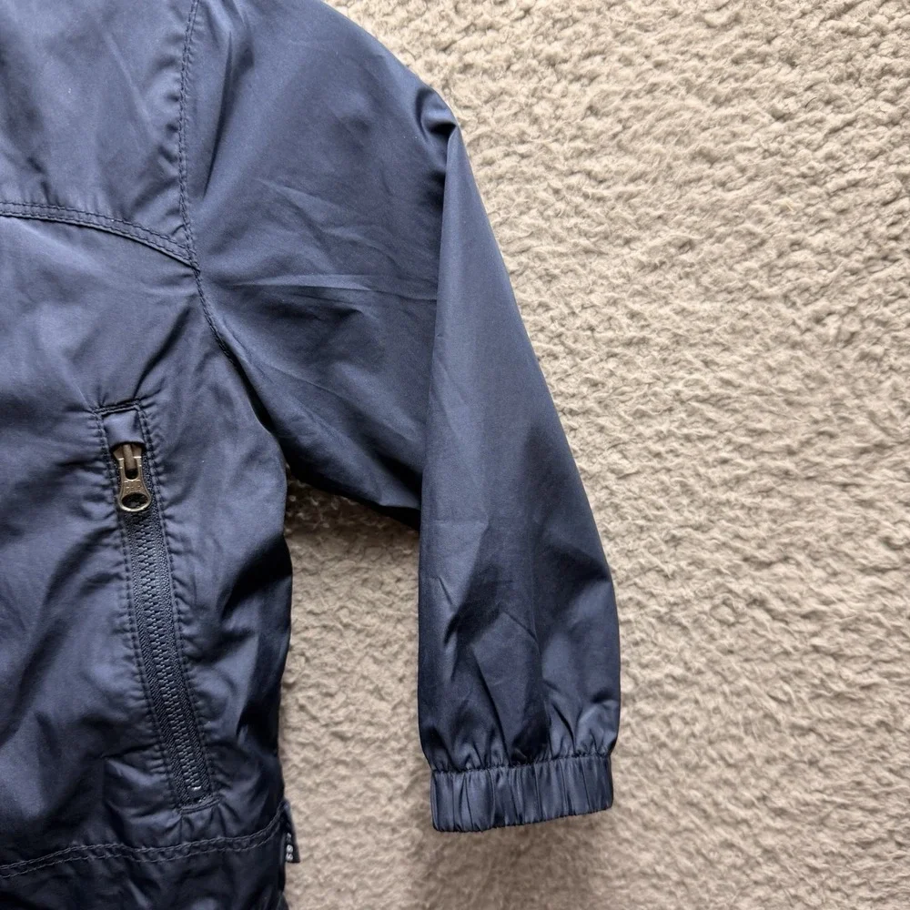 GAP Jacket Toddler Boys Size 2T Navy Blue Jersey-Lined Windbreaker Jacket 2T